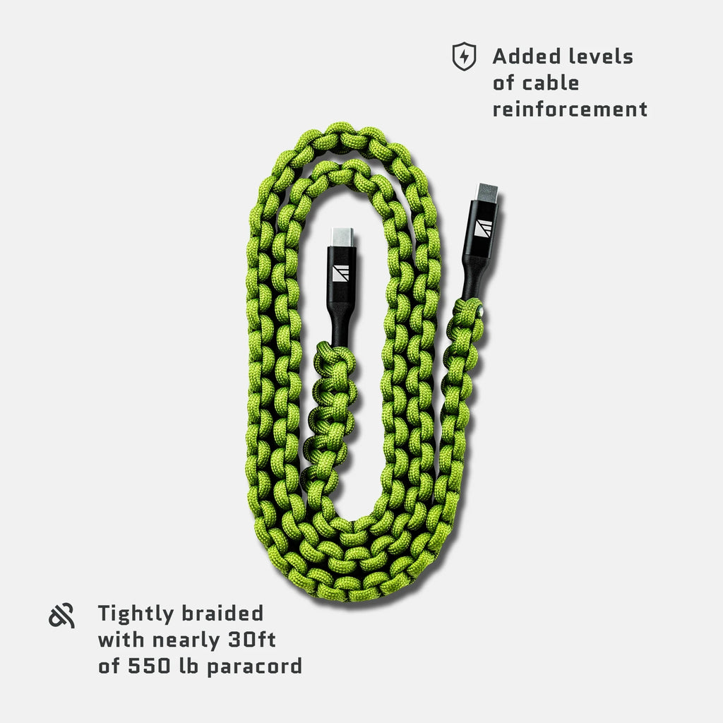 USB-C to USB-C Cable 1m 100W Fast Charging Steel Armored Braided PD