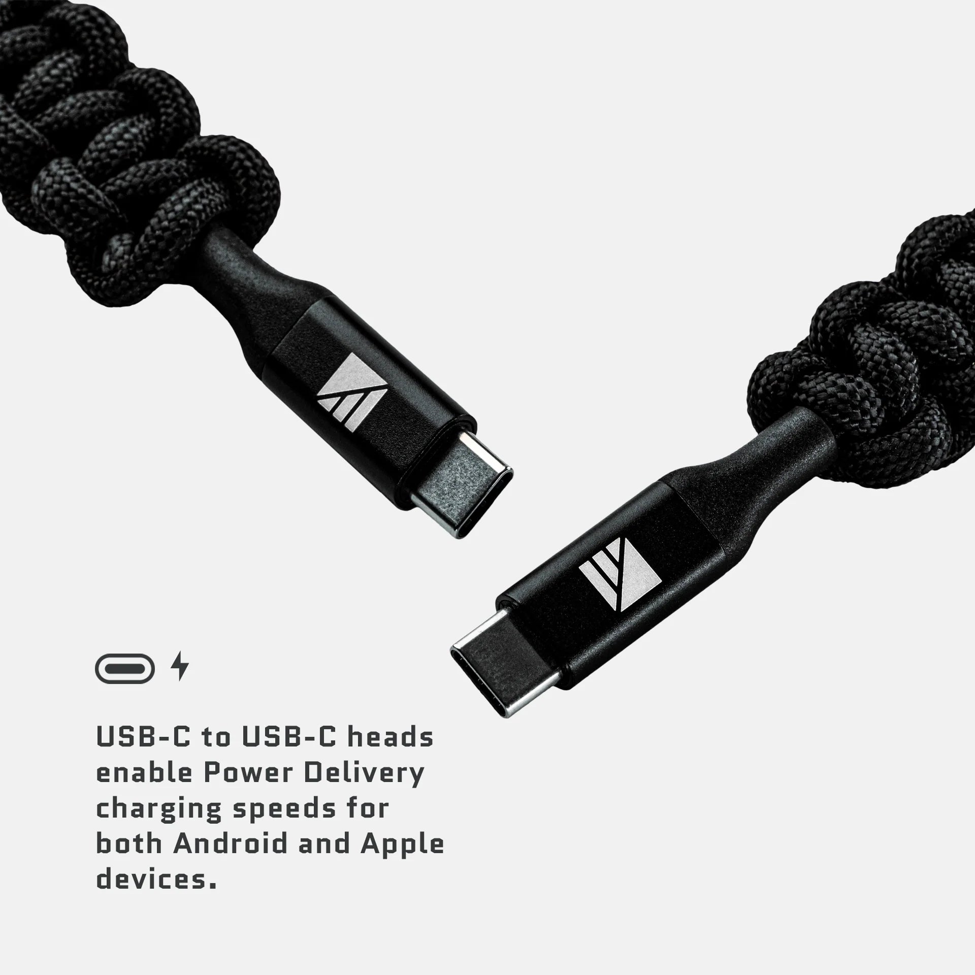 USB-C to USB-C Cable 1m 100W Fast Charging Steel Armored Braided PD