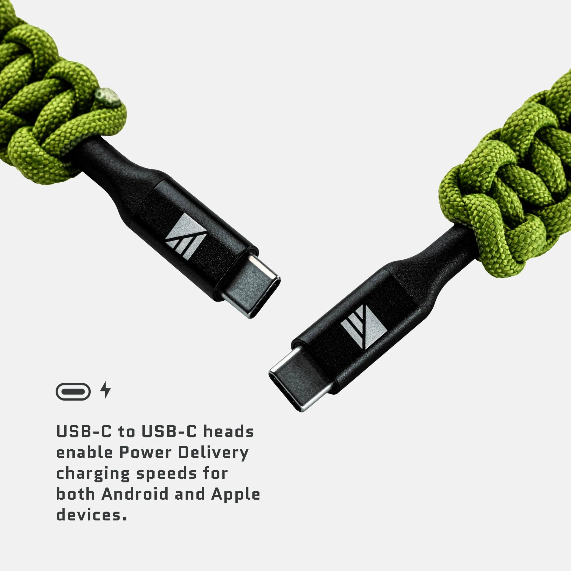USB-C to USB-C Cable 1m 100W Fast Charging Steel Armored Braided PD
