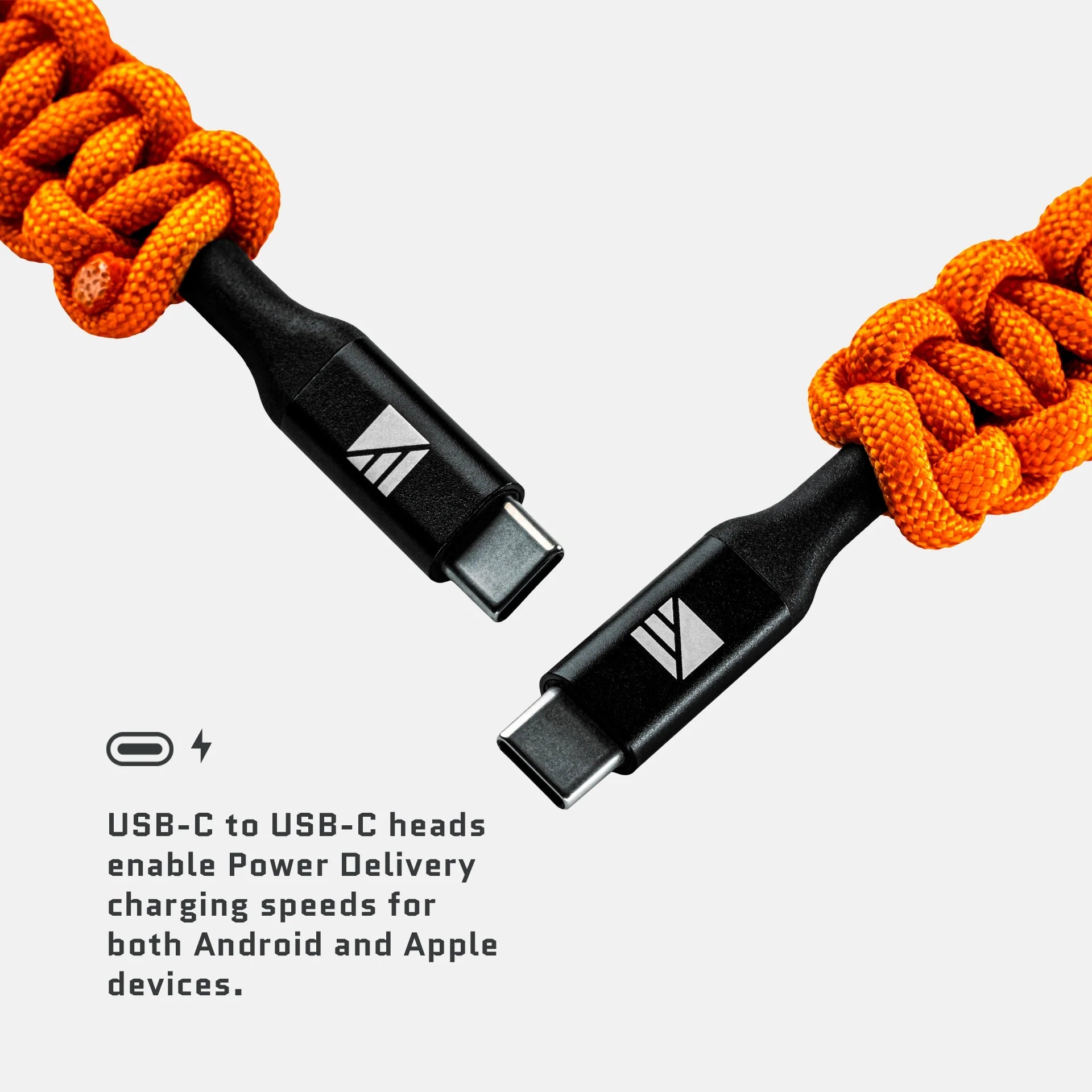 USB-C to USB-C Cable 1m 100W Fast Charging Steel Armored Braided PD
